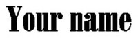Schriftart 4