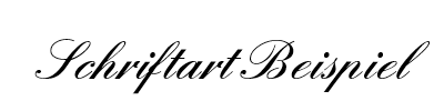 Schriftart ENGLAND HAND