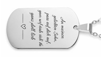 TEXT GRAVIEREN