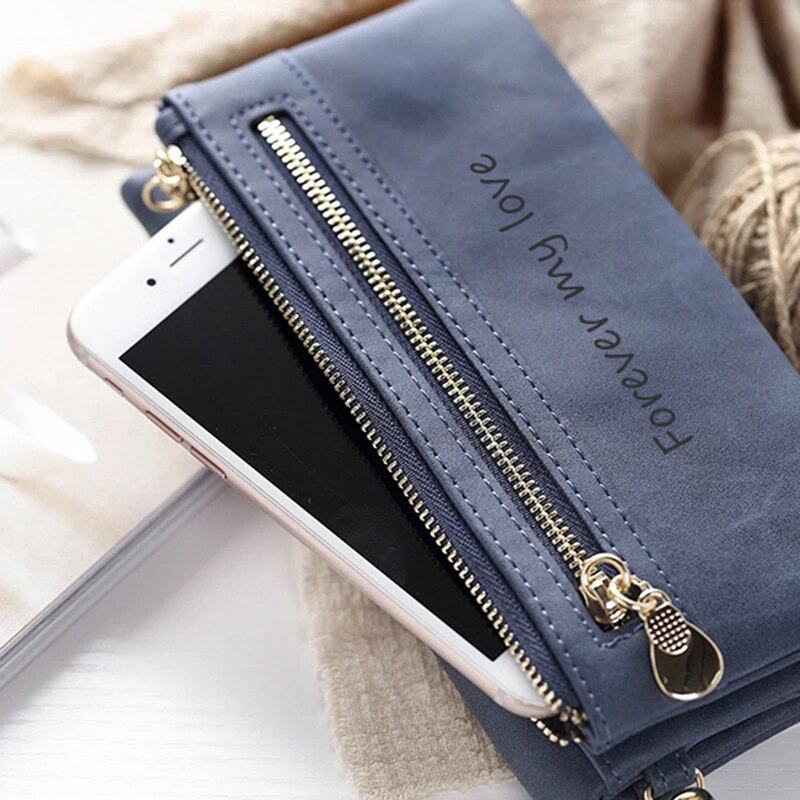 Personalisierte Damen Brieftasche Portemonnaie Geldbeutel Geldbörse mit Text + Fotogravur