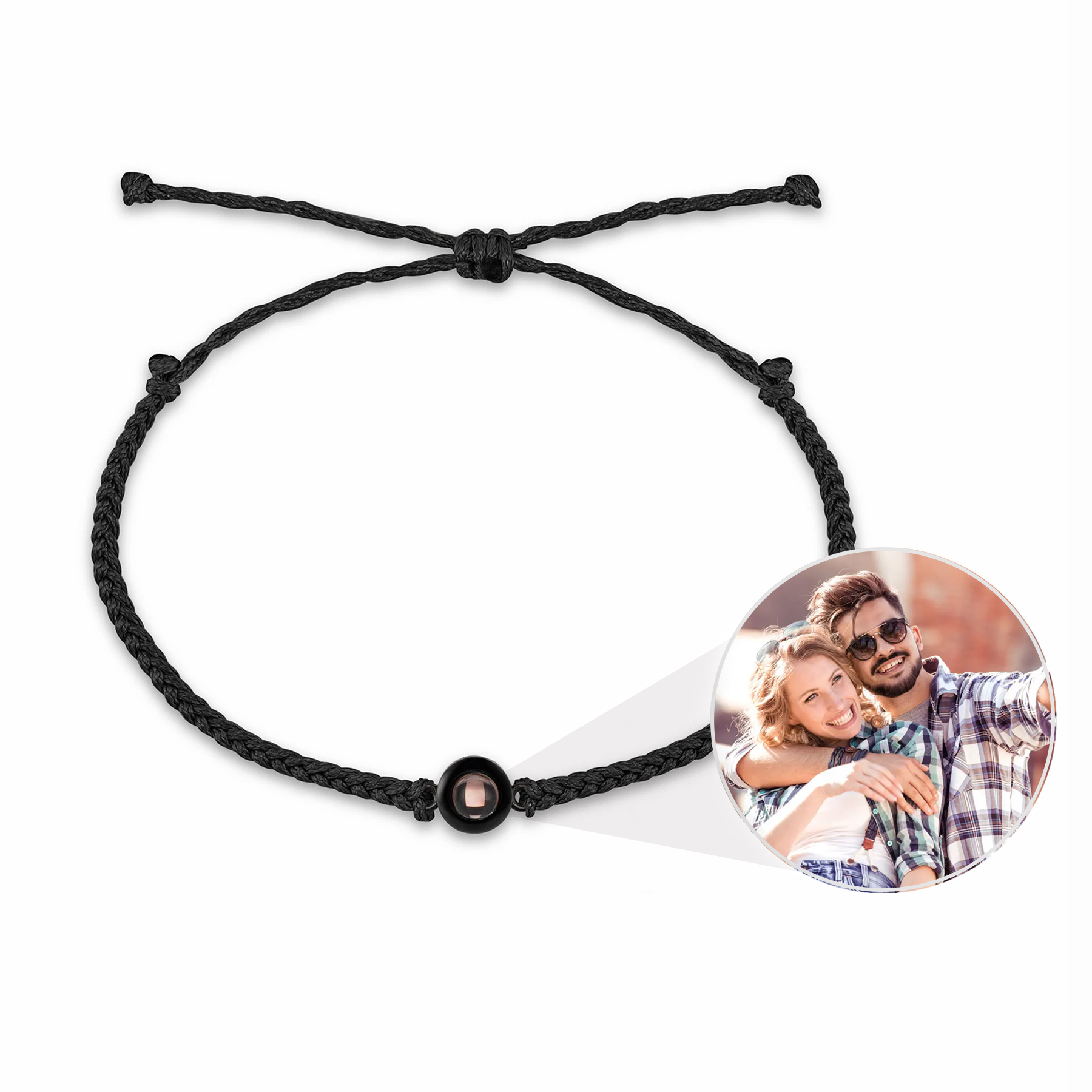 Foto-Projektionsarmband – Personalisiertes Armband mit eigenem Bild im Inneren