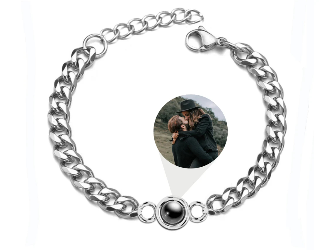 Projektion Armband mit Foto Projektion Fotoprojektion Personalisiertes Bild Armband