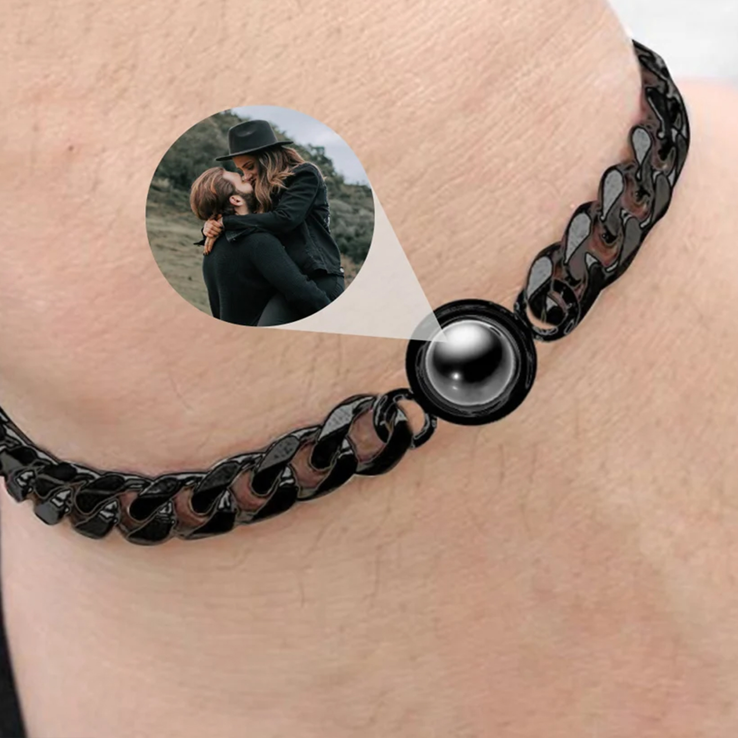 Projektion Armband mit Foto Projektion Fotoprojektion Personalisiertes Bild Armband