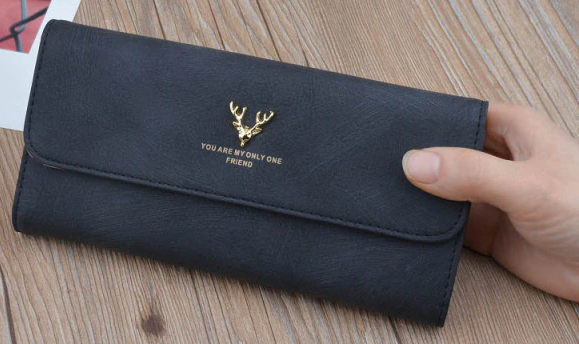 Personalisierte Damen Brieftasche mit Foto-Gravur – Geldbörse / Portemonnaie mit eigenem Bild
