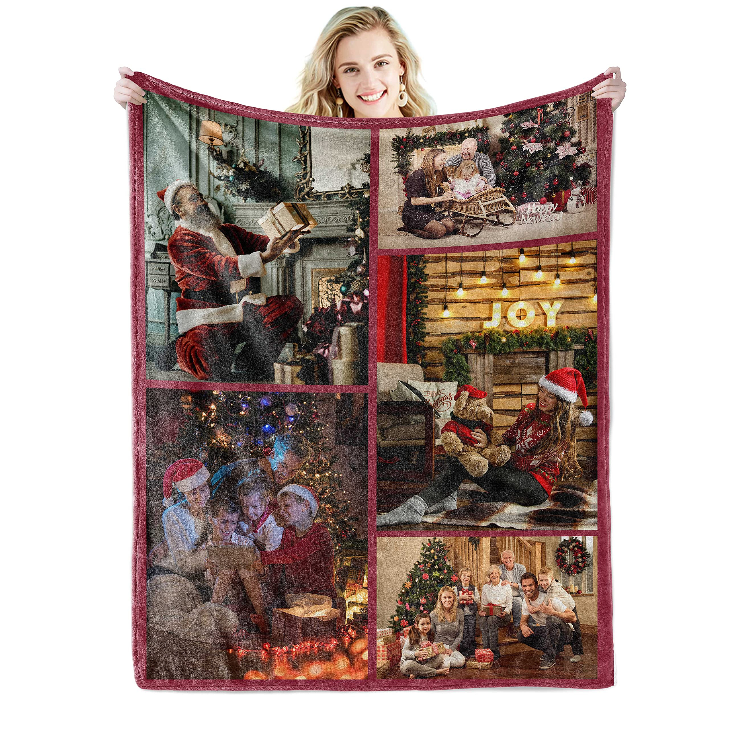 Personalisierte Fleece-Fotodecke – mit eigenem Bild selbst gestalten, waschbar bis 60 °C