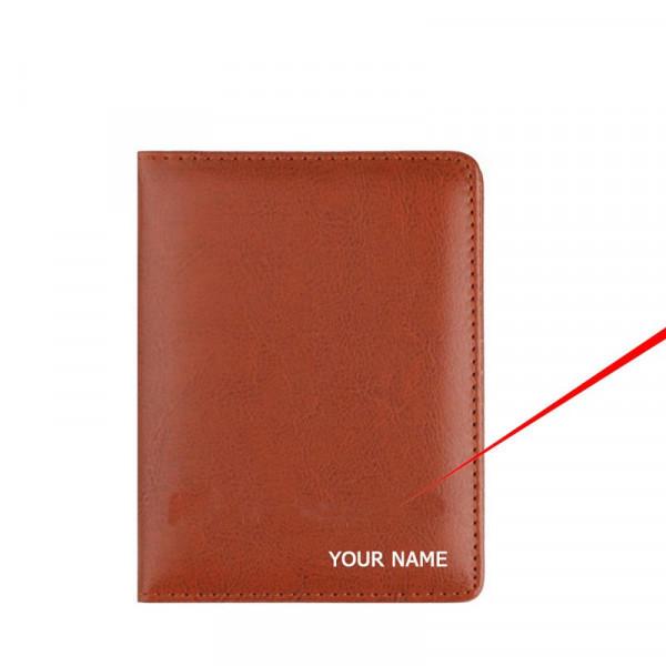 Blanko Portemonnaie Brieftasche mit Textgravur Personalisierte Geldbörse