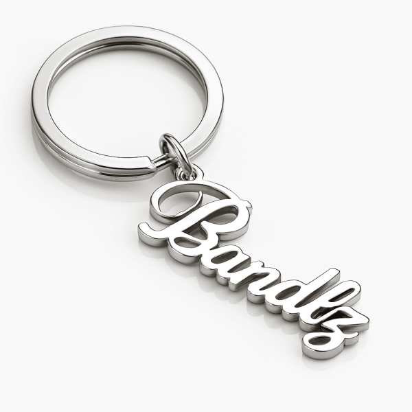Personalisierter Schlüsselanhänger mit Wunschtext und Initialen – Individuelles Geschenk