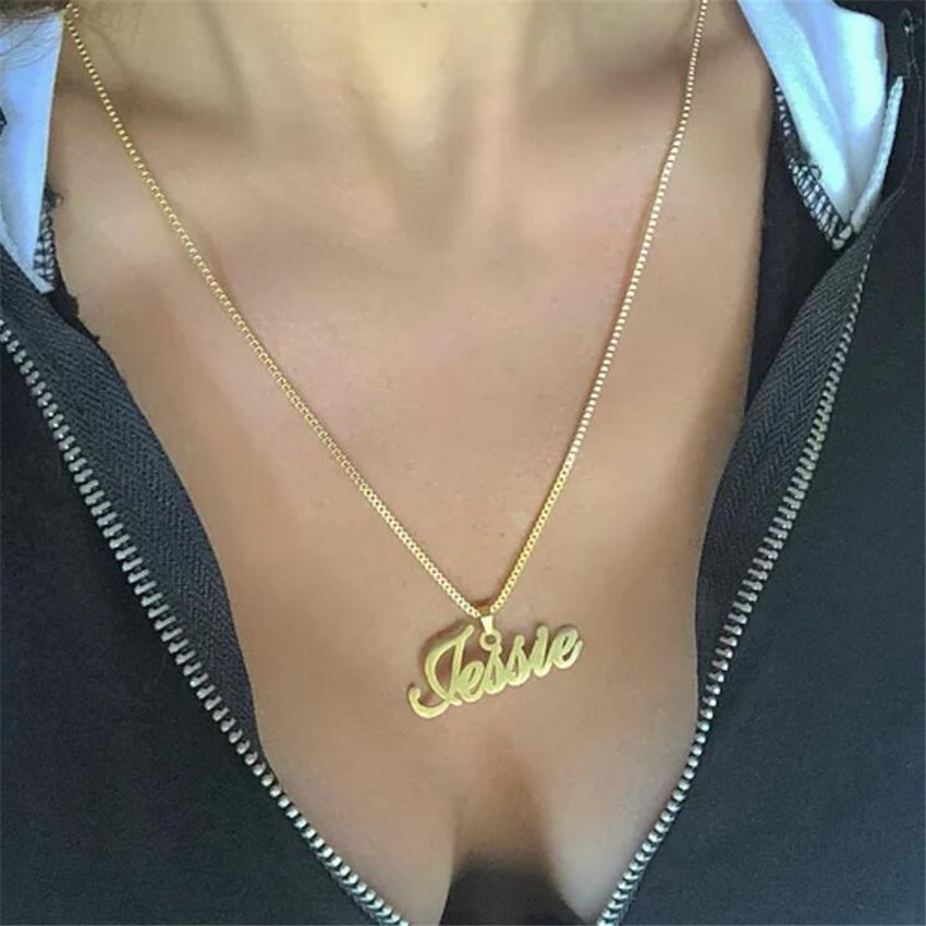 Personalisierte Halskette mit Wunschtext