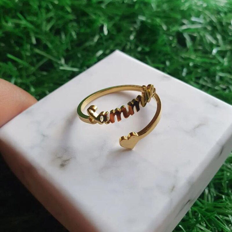 Damen Ring Personalisiert mit eigenem Namen