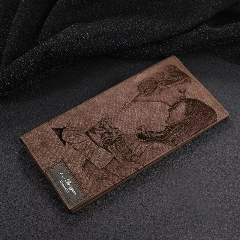 Personalisierte Damen Brieftasche Portemonnaie Geldbeutel Geldbörse mit Fotogravur