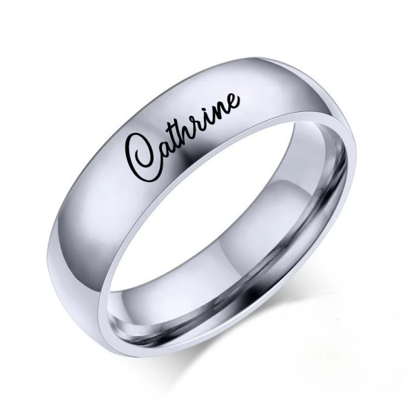 Ring mit Textgravur – personalisiert mit Wunschtext