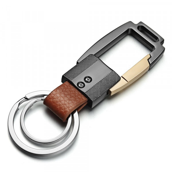 Karabiner Schlüsselanhänger mit Textgravur Personalisiert aus Edelstahl