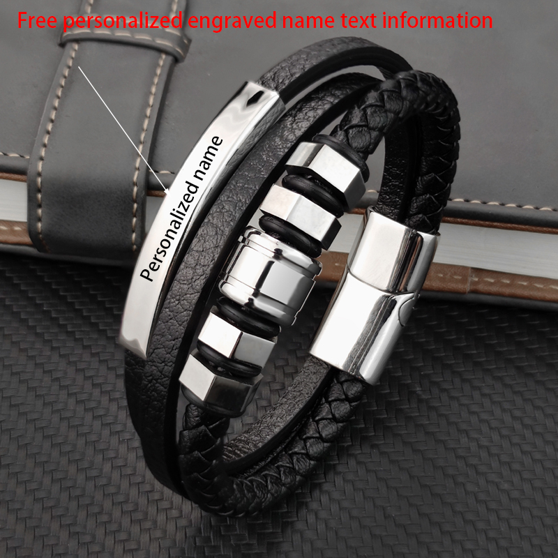 Edelstahl Armband mit Textgravur