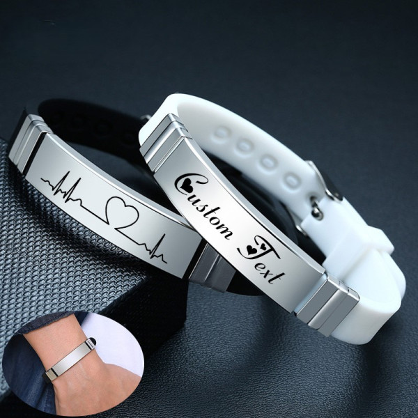 Armband mit Wunschtext Signatur Personalisiertes Armband mit Textgravur