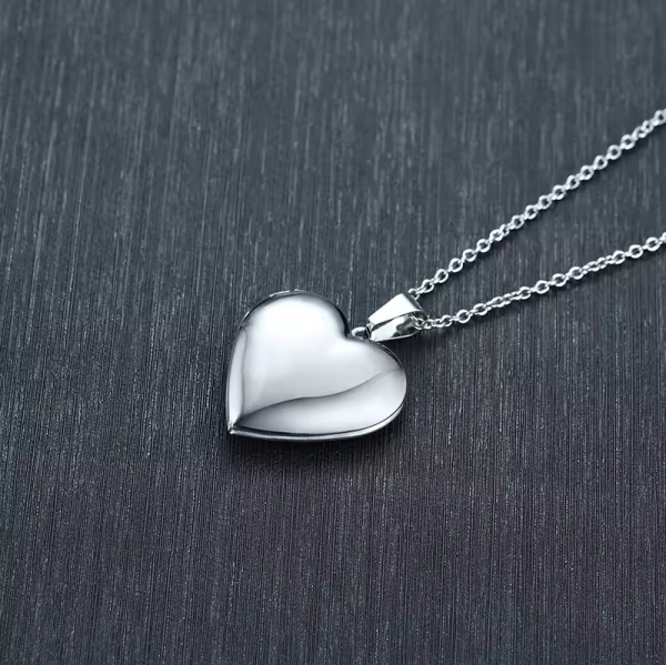 Fotoketting, gepersonaliseerd medaillon met uw eigen foto en tekstgravure (lengte 50 cm)