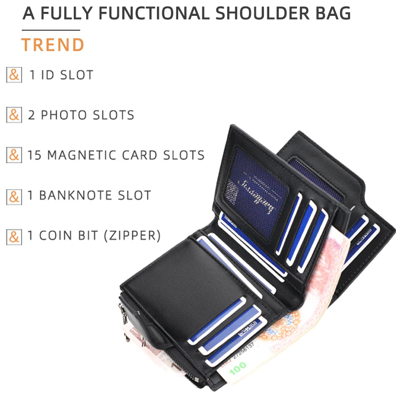 Personalisierte Brieftasche im hochformatigen Design