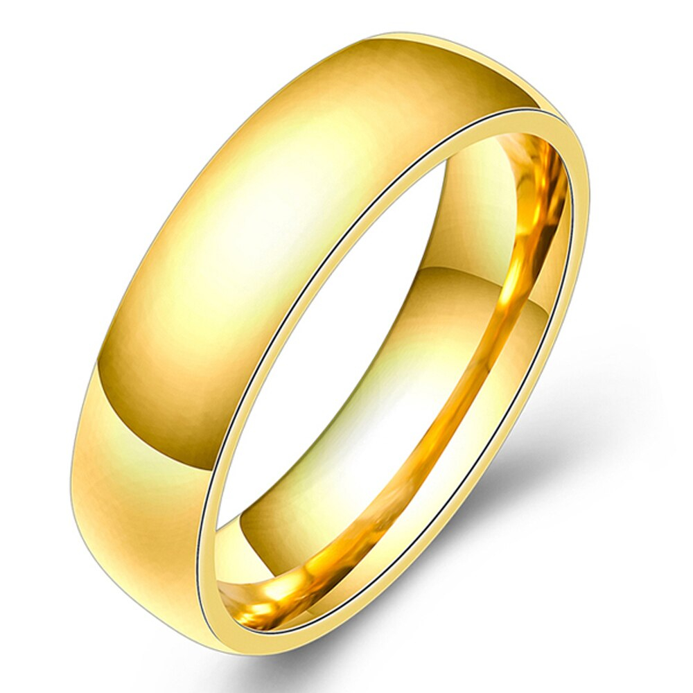 Personalisierter Goldener Ring mit Textgravur