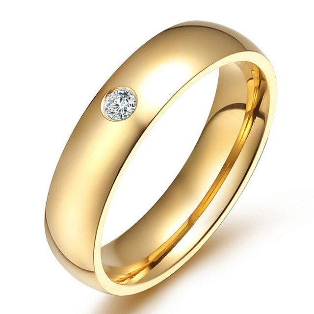 Personalisierter Goldener Ring mit Textgravur